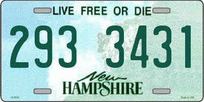 NH license plate 2933431