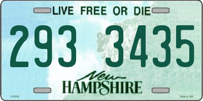 NH license plate 2933435