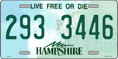 NH license plate 2933446