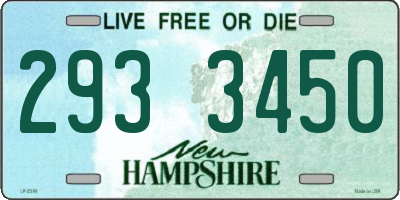 NH license plate 2933450