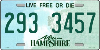NH license plate 2933457