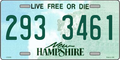 NH license plate 2933461