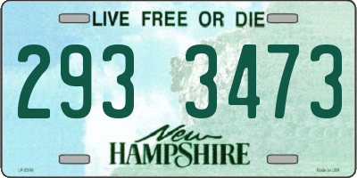 NH license plate 2933473