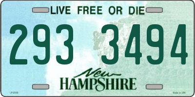 NH license plate 2933494
