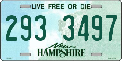 NH license plate 2933497