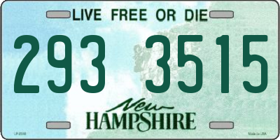NH license plate 2933515