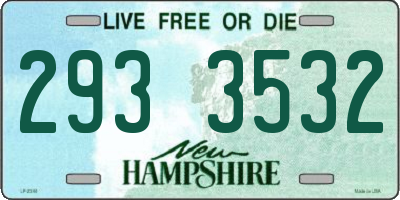 NH license plate 2933532