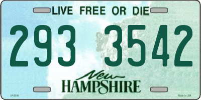 NH license plate 2933542