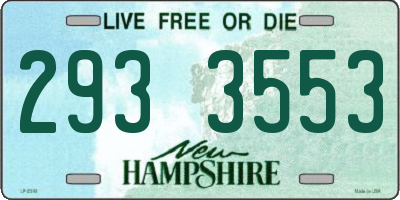 NH license plate 2933553