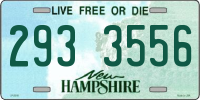 NH license plate 2933556