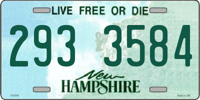 NH license plate 2933584
