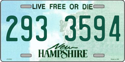 NH license plate 2933594