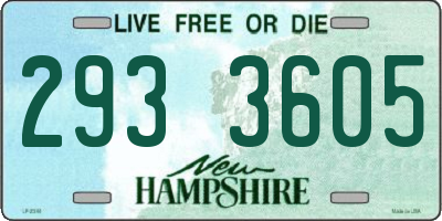 NH license plate 2933605