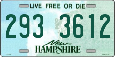 NH license plate 2933612