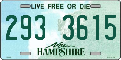 NH license plate 2933615
