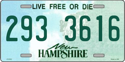 NH license plate 2933616