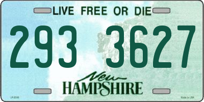 NH license plate 2933627