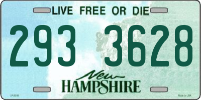 NH license plate 2933628