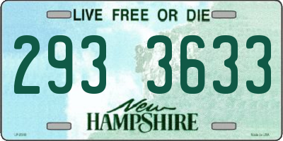 NH license plate 2933633