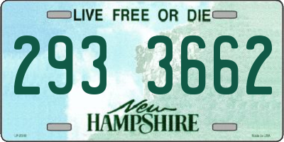 NH license plate 2933662