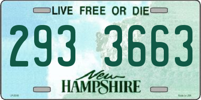 NH license plate 2933663