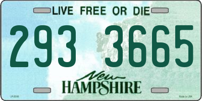 NH license plate 2933665