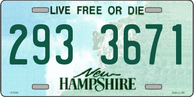 NH license plate 2933671