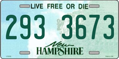 NH license plate 2933673