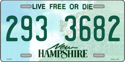 NH license plate 2933682