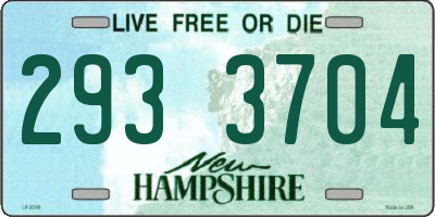 NH license plate 2933704