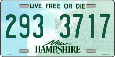 NH license plate 2933717