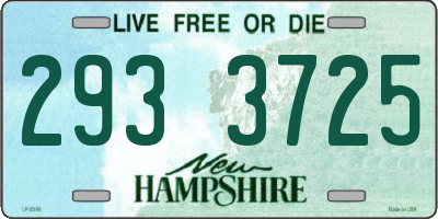 NH license plate 2933725
