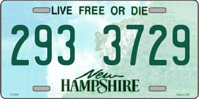 NH license plate 2933729