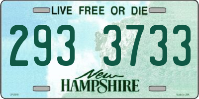 NH license plate 2933733