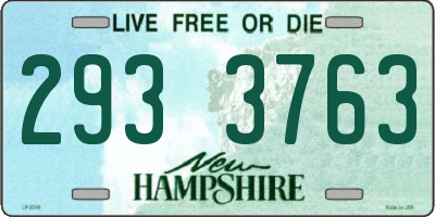 NH license plate 2933763