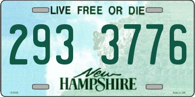 NH license plate 2933776