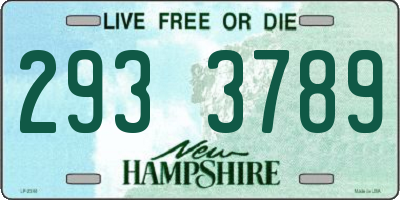 NH license plate 2933789