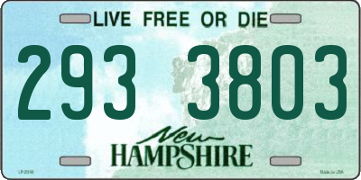 NH license plate 2933803