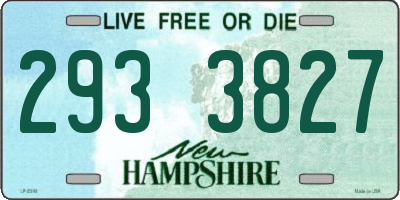 NH license plate 2933827