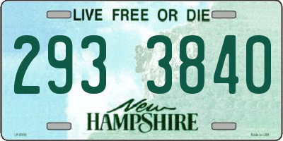 NH license plate 2933840