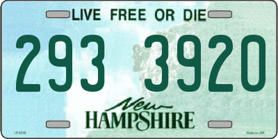 NH license plate 2933920