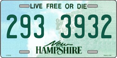 NH license plate 2933932