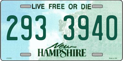 NH license plate 2933940