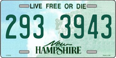 NH license plate 2933943