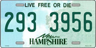 NH license plate 2933956