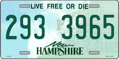 NH license plate 2933965