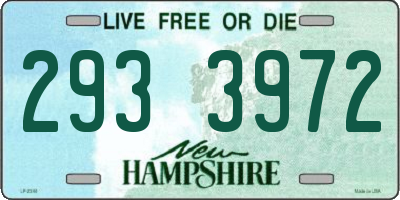 NH license plate 2933972
