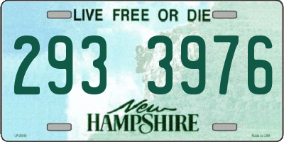 NH license plate 2933976