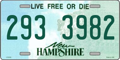 NH license plate 2933982