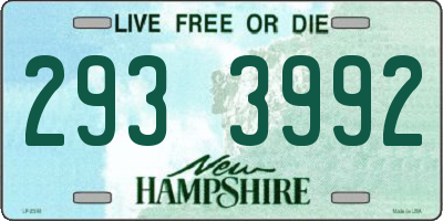 NH license plate 2933992